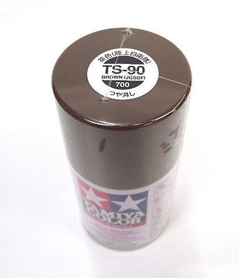 Tamiya TS-90 Brown JGSDF Lacquer Spray Paint Can Plastic Model 3oz (100ml)  - Nitro Hobbies
