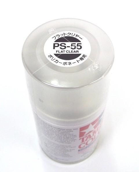 PS-55 FLAT CLEAR R/C Spray Paint FOR LEXAN (3.3 OZ.) 86055 – Ballzanos  Hobby Warehouse