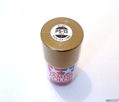 PS-13 GOLD Spray Paint Can FOR POLYCARBONATE 3.35 oz. (100ml) 86013