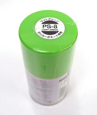 PS-08 LIGHT GREENSpray Paint Can FOR POLYCARBONATE 3.35 oz. (100ml) 86008