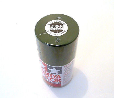 PS-22 RACING GREEN R/C Spray Paint FOR POLYCARBONATE (100ml) 86022