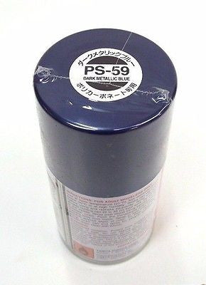 PS-59 DARK METALLIC BLUE R/C Spray Paint FOR LEXAN (3.3 OZ.) 86059