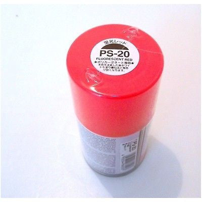 PS-20 FLOURECENT RED R/C Spray Paint FOR POLYCARBONATE (100ml) 86020
