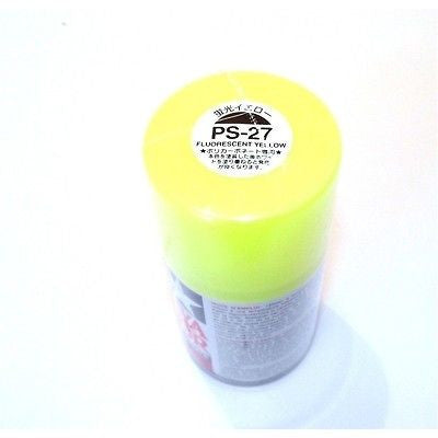 PS-27 FLUORESCENT YELLOW R/C Spray Paint FOR POLYCARBONATE (100ml) 86027