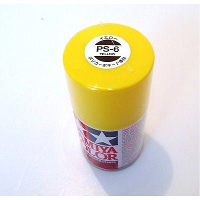 PS-06 YELLOW Spray Paint Can FOR POLYCARBONATE 3.35 oz. (100ml) 86006