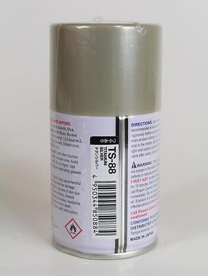 TS-88 TITANIUM SILVER Spray Paint Can  3.35 oz. (100ml) 85088