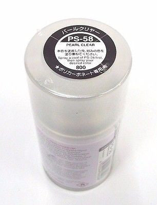 PS-58 PEARL CLEAR R/C Spray Paint FOR LEXAN (3.3 OZ.) 86058