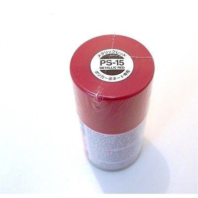 PS-15 METALLIC RED R/C Spray Paint FOR POLYCARBONATE (100ml) 86015
