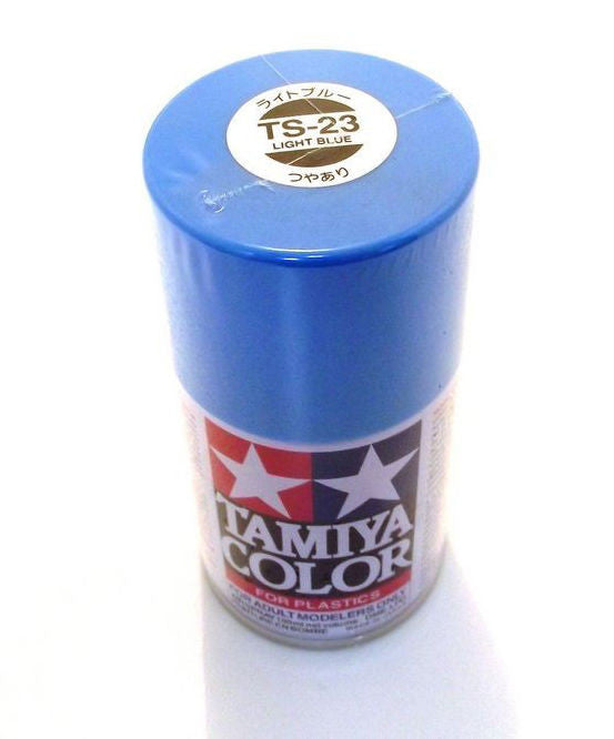 TAMIYA #85023: TS-23 LIGHT BLUE Plastic Model Paint, 3 oz Spray