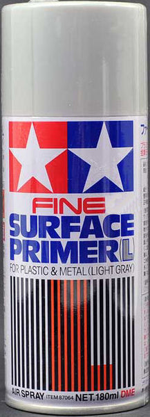 Fine Surface Primer Gray  large can 6.9 oz (180ml)