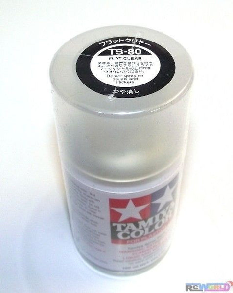 TS-80 Flat Clear Coat Spray Paint Can  3.35 oz. (100ml) 85080